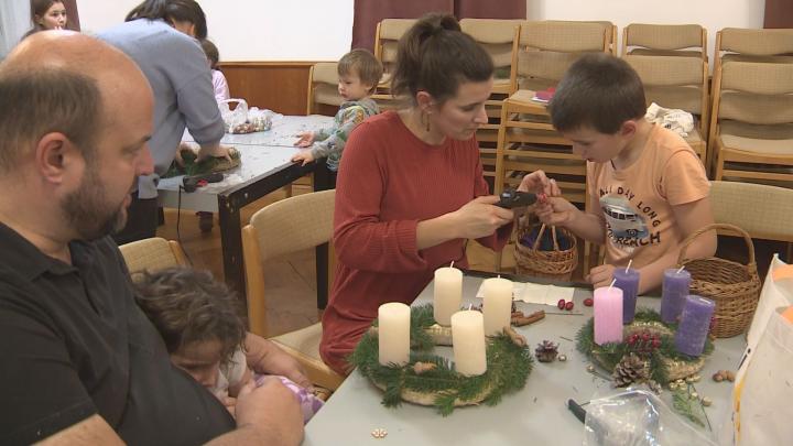 Adventi koszorú készítés
