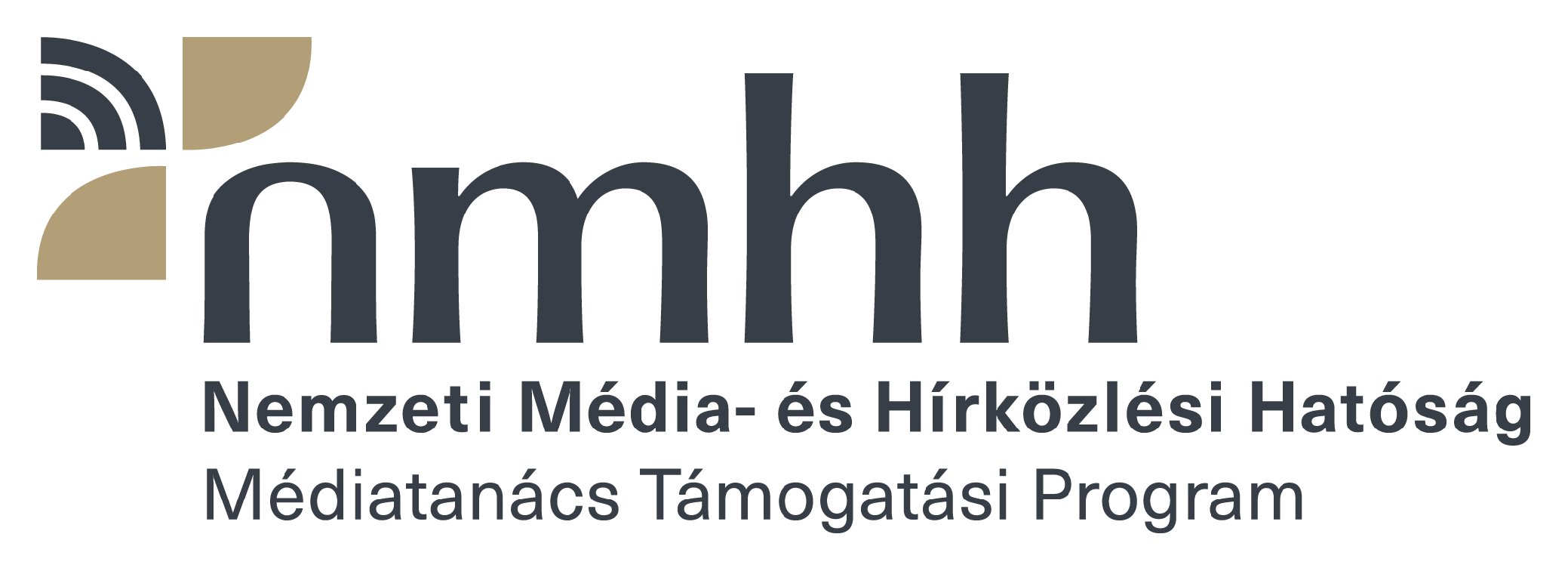 NMHH Médiatanács Támogatási Program logo